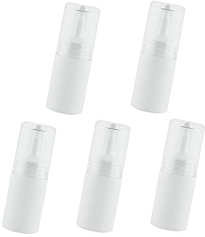 WOONEKY 5pcs 5ml Portable Plastic Essential Oil Dropper Bottles Travel Cosmetic Liquid Dispensing Containers Lightproof Design for Skincare and Medical Use