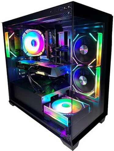 GFX Gaming PC Intel i7 Quad Core • High-Performance • 32GB RAM • RTX 4060 8GB • 1TB SSD NVME • Premium Glass Case • | Windows 11 | WiFi | Fast & Smooth Gameplay (i9 14th Gen/RTX 4060)