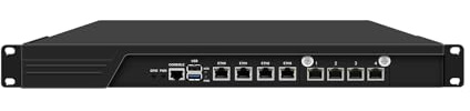 ANDAQI 1U 19 Inch Rack Mount Firewall Appliance, PFSense, Mikrotik, OPNsense, VPN, Network Router, N150, RJ55, 8 x 2.5GbE LAN, Console, VGA, GPIO, SIM Slot, 16G RAM, 128G SSD