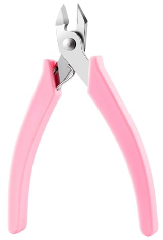 Gatuida Pince à Bijoux Ongles Acier Inoxydable pour Retrait Manucure Pince Pratique Antidérapante pour Accessoires Ongles et Outil pour Enlever Vernis Semi Permanent