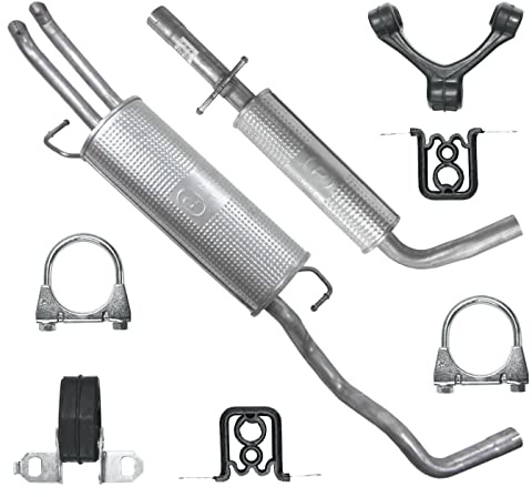 POLMOstrow Auspuff für VW Golf 4 IV 1997-2006 | Mitteltopf und Endtopf, Motoren: 1.4 - 1.6 - 1.9 SDI, Kombi
