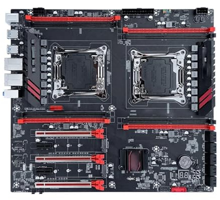 Fit For JGINYUE X99 Dual CPU Motherboard Set LGA 2011-3 With 2*E5 2680V4 4 * 16GB=64GB DDR4 2400Mhz Support 2.5G Network Card X99-8D4 computer motherboards