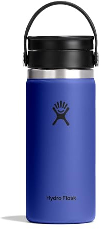 Hydro Flask – Wide Flex Sip Lid Coffee 473 ml (16 oz) | Auslaufsicher, isoliert, passend für Getränkehalter – Kalt 24 Std., heiß 12 Std. – Capri Blue
