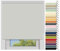 EFIXS Thermorollo Medium - 25 mm Welle - Breiten: 40-240 cm - Höhen bis 240 cm - Hier: 140 cm x 240 cm (Stoffbreite x Höhe) - hellgrau (054) - Hitzeschutzrollo - Verdunklungsrollo
