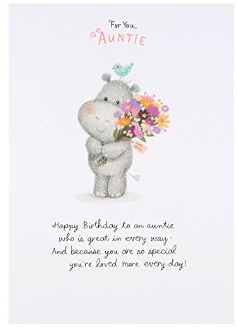 Hallmark 25452012 Auntie Birthday Card Loved More Everyday - Medium