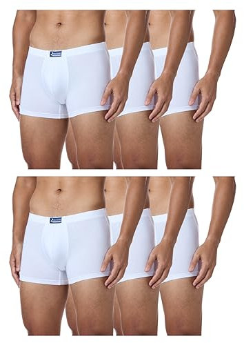 Navigare 573 (Pacco Da 6), Boxer Uomo, Bianco (White), L confezione da 6
