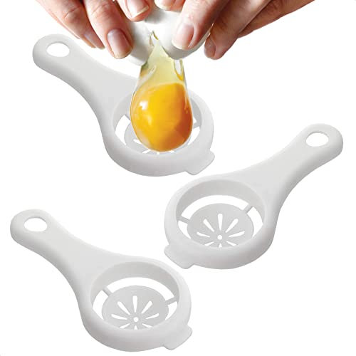 NEW (Bonus 3-Pack) Egg Yolk Egg White Separator Divider Filter Strainer Screen Tool Dishwasher Safe Kitchen Gadget Egg Remover