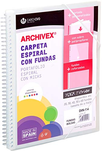 ArchIVEX Schnellhefter mit Spiralbindung, PP, A4, 60 F, farblos