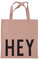 Design Letters Lieblings Jutebeutel - 100% Bio-Baumwolle, Oeko-Tex-zertifiziert. Modischen Farben, einschließlich Schultergurt, Maschinenwäsche, L: 44 x B: 42cm