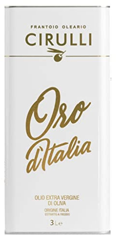 Cirulli Huile d'olive extra vierge italienne extraite à froid, EVO (3 Litres)