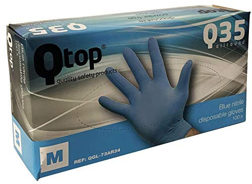 Let's GO-Guanti in nitrile (M, BLU)