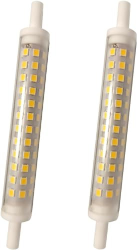 WEIHONG 2 Stück LED R7S Glasröhre COB Birne 118MM 13W R7S Maislampe J118 Halogenlampe ersetzen 130W AC 220V 240V Lampadas (Weiß, 13W)