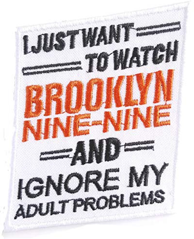 Brooklyn Nine-Nine Patch bestickt, zum Aufbügeln, Größe S, 80 x 72 mm