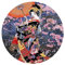 Yingxin34 Adult Puzzle 1000 Stück japanische Geisha unter dem Kirschbaum Rundpuzzle