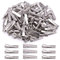 Mardatt Lot de 200 pinces à cheveux crocodiles de 3,2 cm en vrac, argentées, pinces à cheveux simples pour la fabrication de nœuds, épingles à cheveux pour sectionner les cheveux et séparer la
