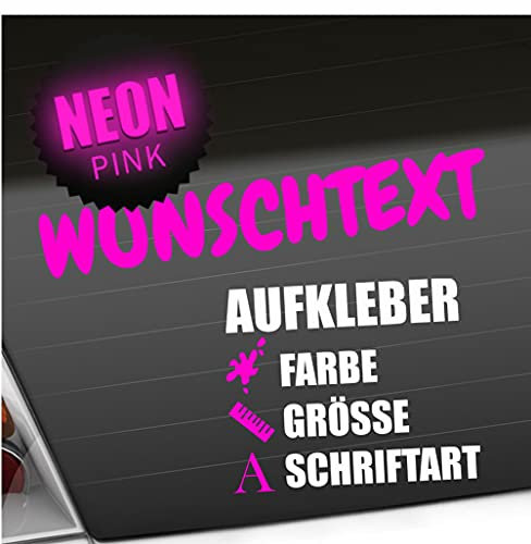 Kiwistar - Autoaufkleber - Wunschtext Aufkleber Buchstaben Zahlen Schriftzug - Namen Spruch selber kleben und gestalten - Aufkleber für Auto Kfz Fahrrad, LKW, Truck Mofa