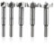Mesee 5 Pieces Forstner Drill Bit Set, 15-35mm Carbide Forstner Bits Hole Saw Cutter HSS Wood Slabs Flat Wing Boring Drill Bits Round Shank Auger Holes Opener Woodworking Tool