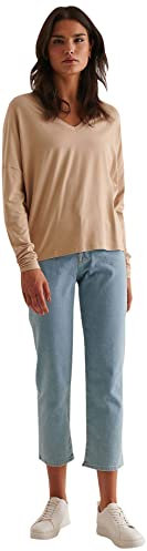 NA-KD Top de Punto con Cuello en Camisa Cami, Dark Beige, XL para Mujer