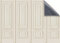 Stick & Go Repositionable Self Adhesive Dolls House Wallpaper 1:12 Scale (1 Sheet) - Wall Panels Ivory - No. 152