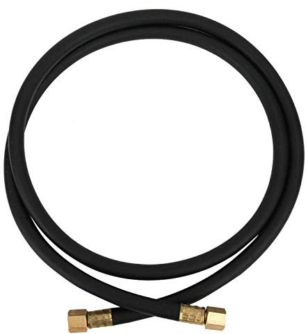 VIFERR Inert Gas Hose, Argon Hybrid Rubber Brass Gas Hose Nut 1/4 Inch Compressed Air Hose Welding Union for Air Compressed Air Argon Nitrogen CO2 (1.5 m)