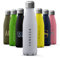 Tirita Personalised Water Bottle - Thermal Travel Flask for Hot & Cold Drinks - Insulated Stainless Steel Bottle - Gym, Office, School Drink Bottles - 500ml water bottle [04- Name in Balck]
