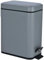 5L Slim Pedal Bin Square Toilet Brush Holder Bathroom Set Rectangular Removable Bucket Trash Recycling Bin (Grey 5 L Bin Only)