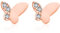 Orecchini Donna in Argento 925 con Zirconia Cubica, Regalo di Gioielli Orecchini Piccoli a farfalla di Argento/Oro/Oro rosa
