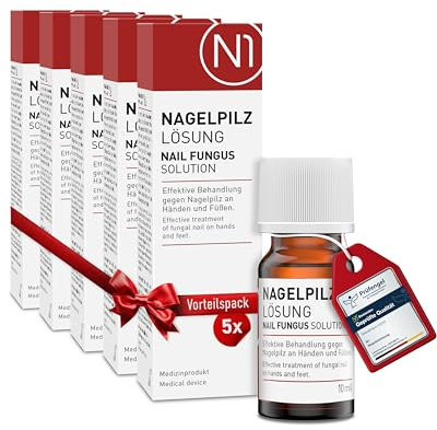 N1 Anti Nagelpilz Lösung 50ml – Medizinisches, starkes Mittel gegen Nagelpilz mit belegter Wirkung - Apothekenprodukt - Nagelpilz Behandlung schnell intensiv an Händen & Füßen