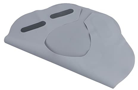 LALAFINA Cape De Coupe En Silicone Tablier De Coiffeur Accessoires De Barbier Gris Lavable En Machine