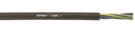Lapp 1600120 Power Cable, 3 Core, 6 mm², Black, Rubber Sheath, 44 A, 450/750 V, 100m Length