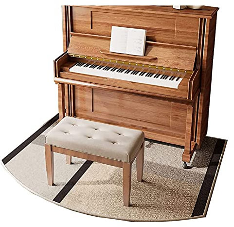 GRAEBA Piano Soundproof Rug, Upright Piano Carpet Protector Sound Dampening Non-Slip Carpet Acoustic Pads Bodenmatte/Style 2/130 * 160Cm