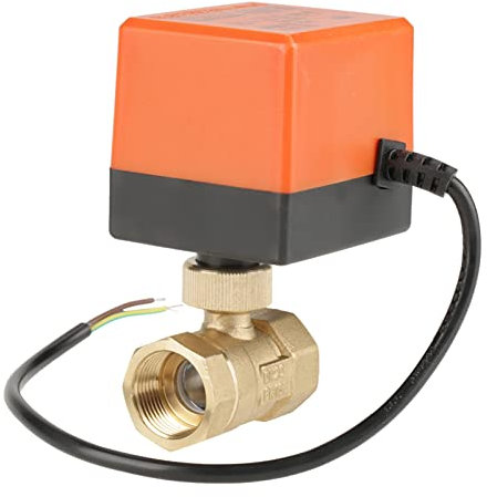 Motorisierter Kugelhahn Wifi Wasserventil Elektrischer Kugelhahn 3-Wege-Luftventil Klimaanlagen-Kugelhahn, AC 220 V G3 4 DN20 2-Wege-Messing-Kugelhahn mit Motorisiertem