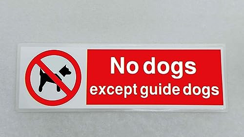No Dogs Sticker Waterproof Outdoor Vinyl Sticker 150 x 45 mm