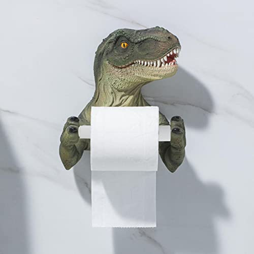 Porta Carta igienica Creativo | Porta Carta igienica Dinosauro | Porta Carta igienica | Porta Carta igienica | Porta Carta a Muro per Bagno | Porta Carta igienica Dinosauro Decor per Bagno Cucina