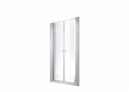 Glaszentrum Hagen - [75-140cm] Porta per doccia a nicchia Meslina Porta doccia - Doccia - Box doccia - Porta battente - 6 mm - senza Piatto doccia (95-98cm)