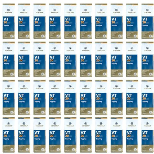 Venessa VT 20 Topping Milchpulver 40 x 1kg für Geschäftskunden, Löslich, Perfekt für Milchkaffee, Latte, Cappuccino, 40er Vorratspackung - Alle Kaffeevollautomaten & Vending geeignet