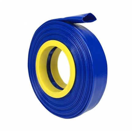 Eskimo Manichetta Antincendio Flessibile in PVC di Alta Qualità, 2,5 cm x 30 m, Blu