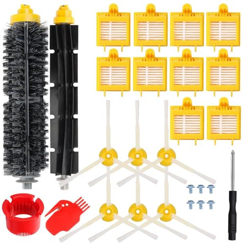 HoHumoca Accessoires pour iRobot Roomba 700 Séries, Kit de Remplacement pour iRobot Roomba 700 Séries, Brosse, Filtres HEPA