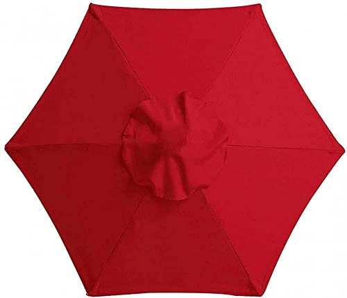2,7 m 6 bras de remplacement pour parasol de jardin anti-UV pour parasol standard et déporté Rouge