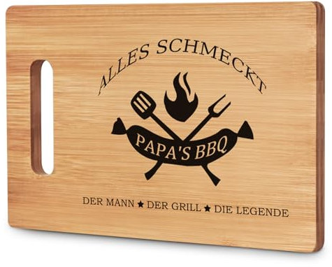 Vater Geschenk für Papa, Vatertagsgeschenk für Papa, Papa Geschenk Geburtstag, Bambus Schneidebrett, Vatertagsgeschenk bester Papa Vater Geschenke von Tochter Sohn