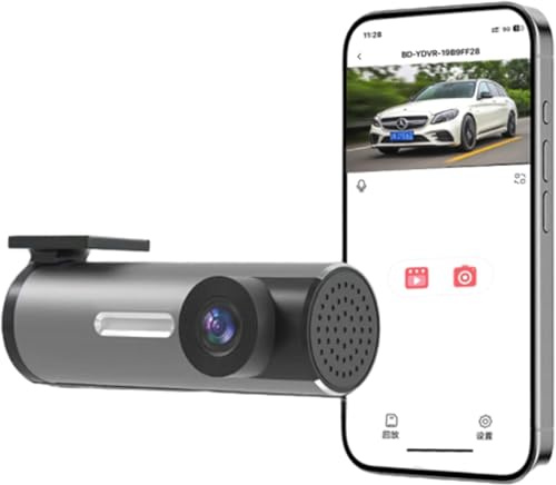 1080P Dash Cam, Front Car Camera with 32GB Card, Night Vision, WDR, 170°Wide Angle Mini Dashcam with App, Front Car Camera