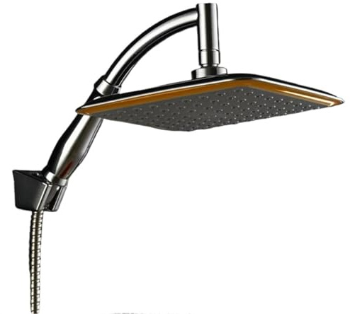 1pcs 9 Inch Rotate Rainfall Shower Head Extension Arm Hand