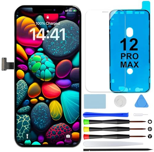 Schermo per iPhone 12 Pro Max LCD Display di Ricambio Touch Digitizer 6,7