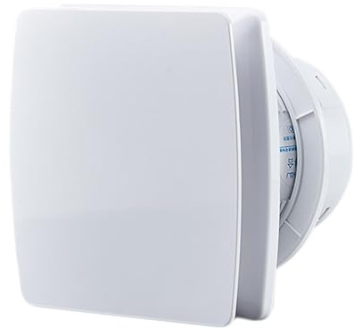 HUGOOME Exhaust Extractor Fan 150 mm 18W 240m³/h - 6 inches | With Check Valve, Window And Wall Mounted Fan, For Kitchen, Bathroom, Greenhouse, Garage