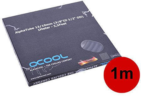 ALPHACOOL ALPHATUBE HF 13/10 (3/8ID) - UV NEGRO - Wasserkühlung für Desktop - PVC - 2 cm x 2 cm x 2E+1 cm - 3-polig - 0 V - 1 Stück