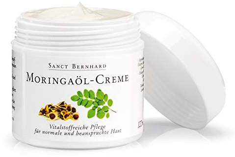Sanct Bernhard Moringaöl-Creme 100 ml, vitalstoffreiche Pflege für normale & beanspruchte Haut