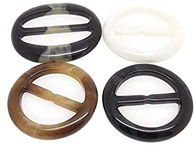 FSSTUD 6 STK Mode Runde Seide Schals Schnalle Verschluss Clips Kleidung Ring für Halstuch