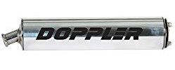 silencieux/cartouche moto doppler er1 alu poli 3 fixations