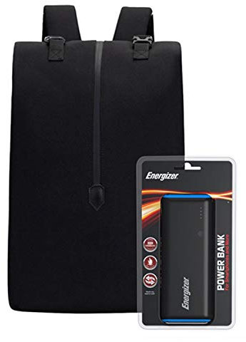Energizer EPB004 Laptop Charging Bag with UE10007 Power Bank - Black