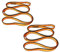 FOSER 18mm Nylon Kletterschlinge Runner, 23KN Nylon Seil, zum Klettern, Bergsteigen, Wandern, Downhill, Notfallausrüstung (Orange(2pcs), 120cm/48in)